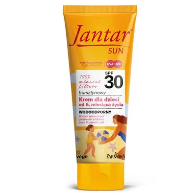 Jantar Sun, Bursztynowy krem dla dzieci od 6. miesiąca życia SPF 30