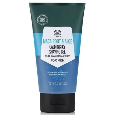 The Body Shop Maca Root & Aloe Calming Icy Shaving Gel (Łagodzący żel do golenia)