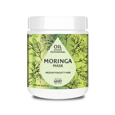 Ronney Professional Oil System Medium Porosity Hair, Moringa Mask (Maska do włosów średnioporowatych z olejkiem moringa)