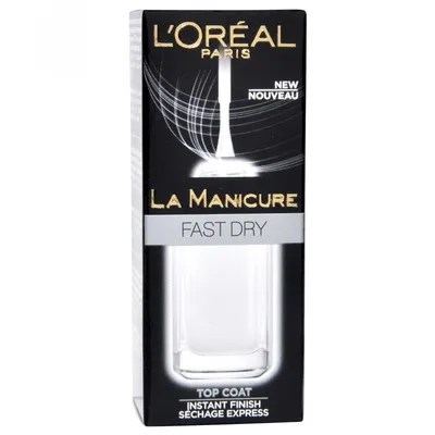 L'Oreal Paris La Manicure, Fast Dry Top Coat (Szybkoschnący lakier nawierzchniowy)