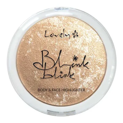 Lovely Insta Glow, Blink Blink Face And Body Highlighter (Wypiekany rozświetlacz do twarzy i ciała)