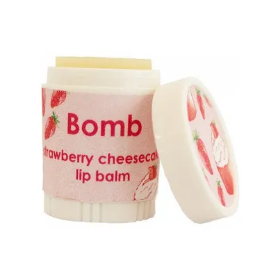 Bomb Cosmetics Strawberry Cheesecake Lip Balm (Balsam do ust)