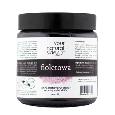 Your Natural Side 100% naturalna glinka fioletowa kaolin