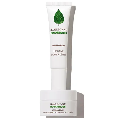 Arbonne Botaniques, Lip Salve & Lip Smoother Vanilla Bean (Zestaw dwóch balsamów do ust o zapachu wanilii)