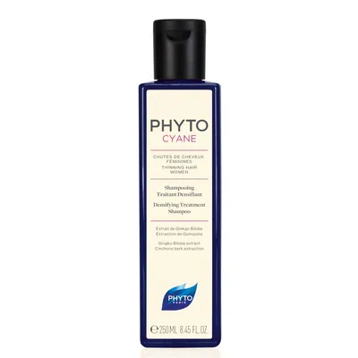 Phyto Phytocyane, Densifying Treatment Shampoo (Rewitalizujący szampon wzmacniający włosy (nowa wersja))