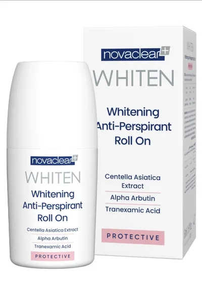Novaclear Whiten, Protecting Whitening Anti-Perspirant Roll On (Ochronno- rozjaśniający antyperspirant w kulce)