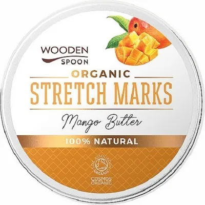 Wooden Spoon Organic Stretch Marks Mango Butter (Organiczne masło do ciała przeciw rozstępom)