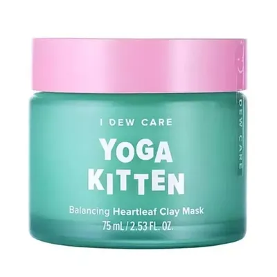I Dew Care Yoga Kitten, Balancing Heartleaf Clay Mask (Rewitalizująca maska z glinką)