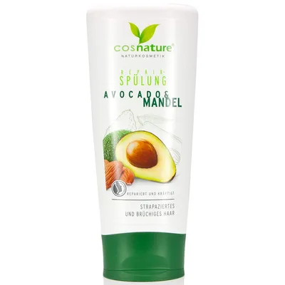 Cosnature Repair Conditioner Avocado & Almond (Naturalna regenerująca odżywka do włosów z awokado i migdałami)