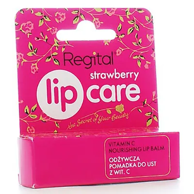 Regital Strawberry, Lip Care (Odżywcza pomadka do ust z witaminą C)