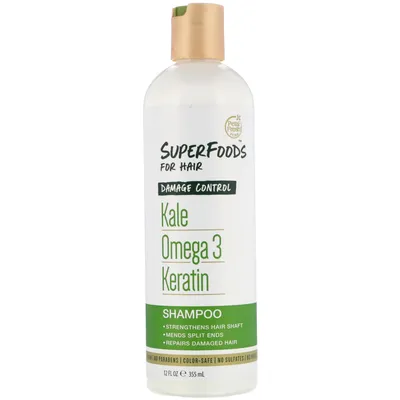 Petal Fresh Pure Superfoods, Damage Control, Shampoo (Wzmacniający szampon do włosów zniszczonych z jarmużem)