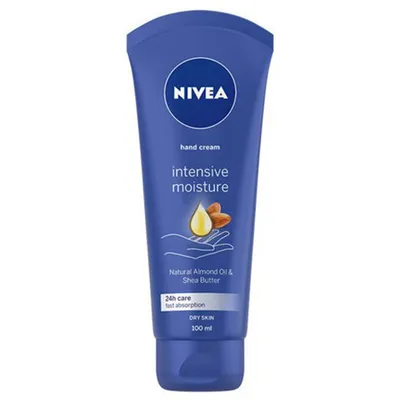 Nivea Hand Cream Intensive Moisture Natural Almond Oil & Shea Butter (Intensywnie nawilżający krem do rąk `Naturalny olej migdałowy & Masło shea`)