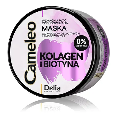 Delia Cameleo, Kolagen i Biotyna, Wzmacniająco-odbudowująca maska do włosów