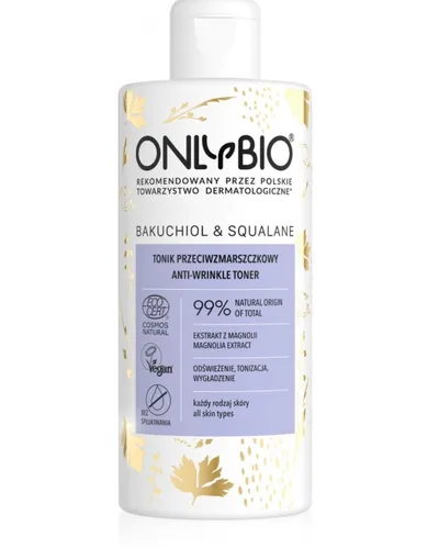 OnlyBio Bakuchiol & skwalan, Przeciwzmarszczkowy tonik