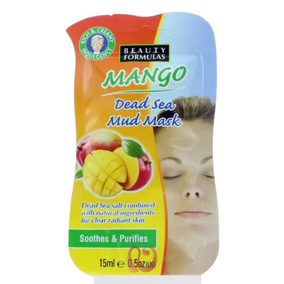 Beauty Formulas Mango Dead Sea Mud Mask (Mango maseczka glinkowa z minerałami Morza Martwego)