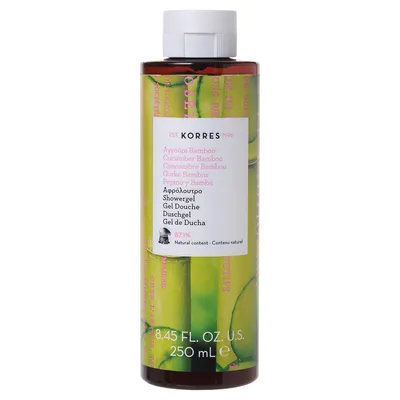 Korres Cucumber Bamboo Shower Gel (Kremowy żel pod prysznic o świeżym zapachu ogórka i orzeźwiającego bambusa)