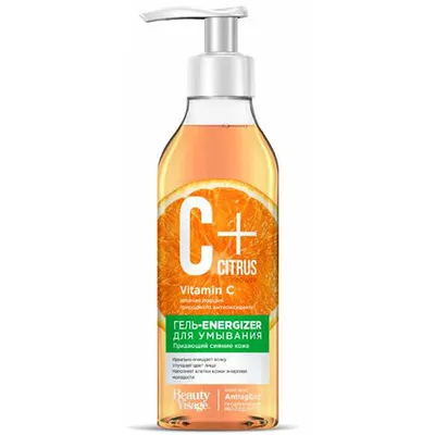 Fitokosmetik C + Citrus Power, Żel- energizer do mycia twarzy z kompleksem przeciw starzeniu Anti-Age