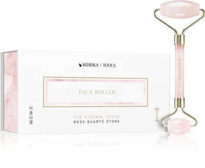 Korika Face Roller Rose Quartz Stone (Roller do twarzy)