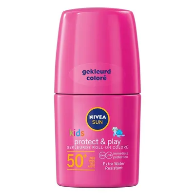 Nivea Sun Kids, Protect & Play Coloured Roll-on SPF 50+ (Krem przeciwsłoneczny)