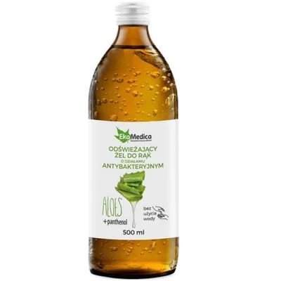EkaMedica Odświeżający żel do rąk o działaniu antybakteryjnym `Aloes + panthenol`