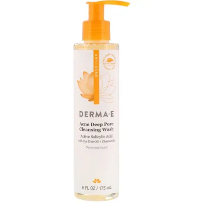 Derma E Acne, Deep Pore Cleansing Wash (Żel do mycia twarzy do cery trądzikowej)