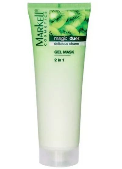 Markell Cosmetics Magic Duet, Delicious Charm Gel Mask 2 in 1 (Żel-maska 2 w 1  `Kiwi i limonka`)