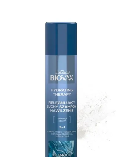 L'biotica Biovax Glamour Hydrating Therapy, Suchy szampon nawilżająco-pielęgnujący
