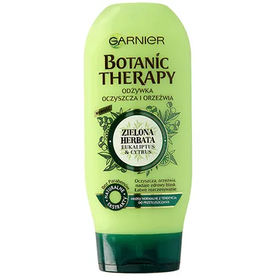 Garnier Botanic Therapy, Zielona Herbata, Eukaliptus & Cytrus, Odżywka do włosów oczyszczająca i orzeźwiająca