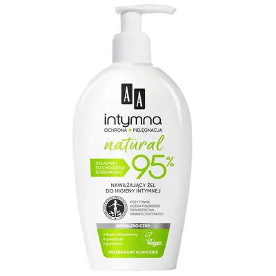 AA Intymna, Żel do higieny intymnej `Ochrona & pielęgnacja natural 95%`