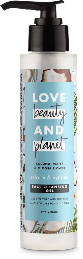 Love Beauty and Planet Coconut Water & Mimosa Flower Refresh & Hydrate Face Cleansing Gel (Odświeżająco- nawilżający żel do oczyszczania twarzy z wodą kokosową i mimozą)