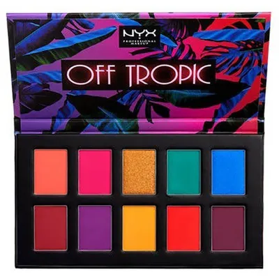 NYX Professional Makeup Off Tropic, Hasta La Vista Shadow Palette (Paleta 10 cieni do powiek)