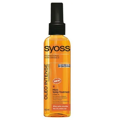 Syoss Oleo Intense Thermo Care, Micro spray Treatment (Odżywka do włosów w sprayu)