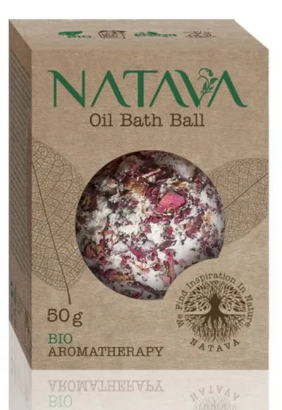 Natava Bio Aromatherapy, Oil Bath Ball Rose (Kula do kąpieli z olejkami `Róża`)