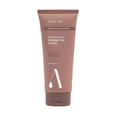 Azure Tan Nourish & Glow, Gradual Tan Lotion (Stopniowo opalający balsam do ciała)