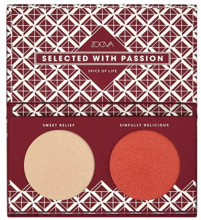 Zoeva Spice of Life, Highlight Face Palette (Paleta duo rozświetlaczy)