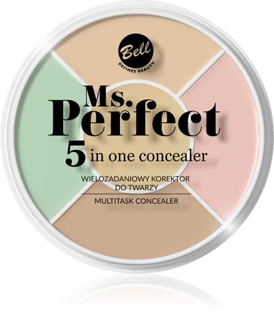 Bell Ms. Perfect, 5 in one Concealer, Multitasking Concealer (Wielozadaniowy korektor do twarzy)