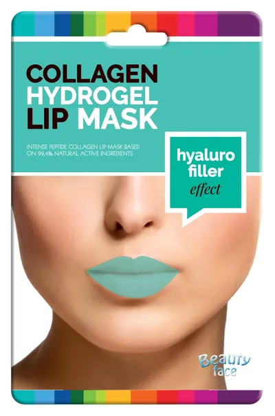 Beauty Face Hyaluro Fillers Effect Collagen Hydrogel Lip Mask (Wypełniająca kolagenowa maska na usta i okolice ust)