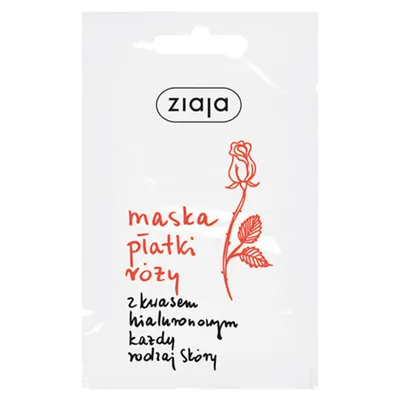 Ziaja Płatki róży, Maseczka młodości z kwasem hialuronowym (nowa wersja)