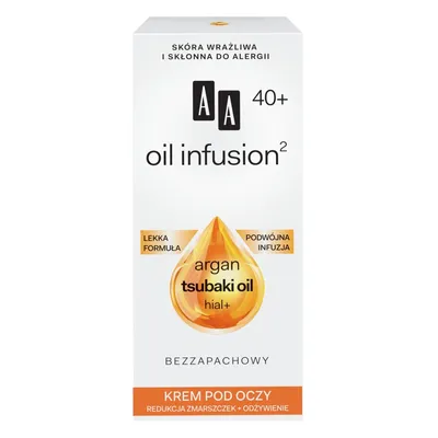 AA Oil Infusion2 40+, Krem pod oczy `Redukcja zmarszczek + odżywienie`
