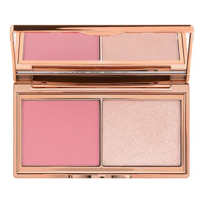 Charlotte Tilbury Hollywood Blush & Glow Glide Palette (Paleta do makijażu z różem i rozświetlaczem)