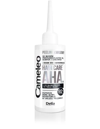 Delia Cameleo, Hair Care AHA, Peeling kwasowy do włosów przetłuszczających się, słabych i łamliwych z kwasami AHA i aminokwasami