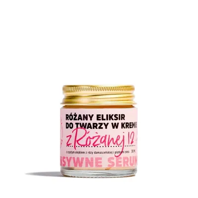Manufaktura Bursztynnika Z Różanej 12, Różany eliksir do twarzy w kremie