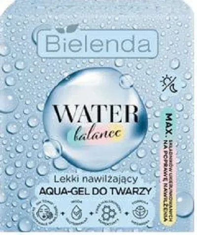 Bielenda Water Balance, Lekki nawilżający aqua-gel do twarzy