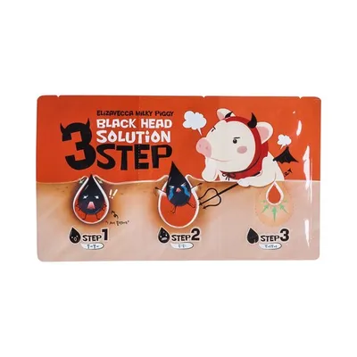 Elizavecca Milky Piggy Black Head Solution 3 Step Nose Strip (3-krokowe paski na nos)