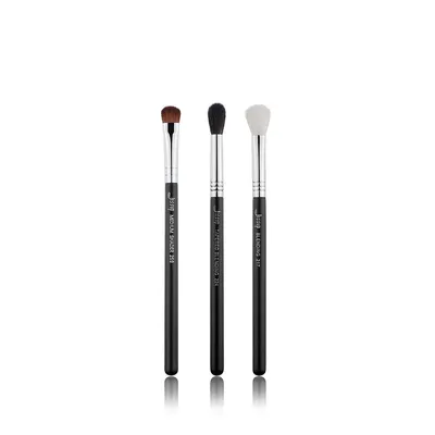 Jessup T312 Black/Silver Brushes Set (Zestaw 3 pędzli do makijażu)