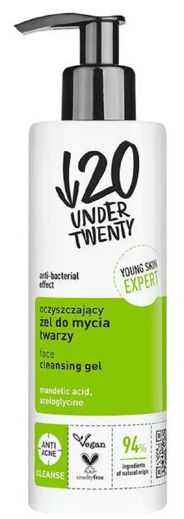 Under Twenty Oczyszczający żel do mycia twarzy