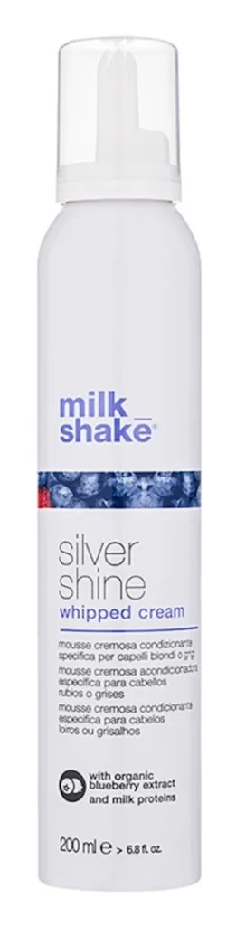 Milk Shake Silver Shine Whipped Cream (Kremowa pianka do włosów blond neutralizująca żółtawe odcienie)