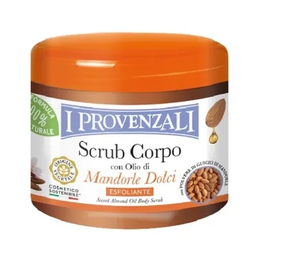 I Provenzali Sweet Almond Body Scrub (Peeling do ciała ze słodkimi migdałami)