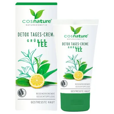 Cosnature Detox, Tages-Creme Grüner Tee (Naturalny krem na dzień z zieloną herbatą)