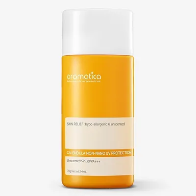 The Aromatica Calendula, Non-Nano UV Protection Unscented SPF30/PA+++ (Krem ochronny z filtrem)